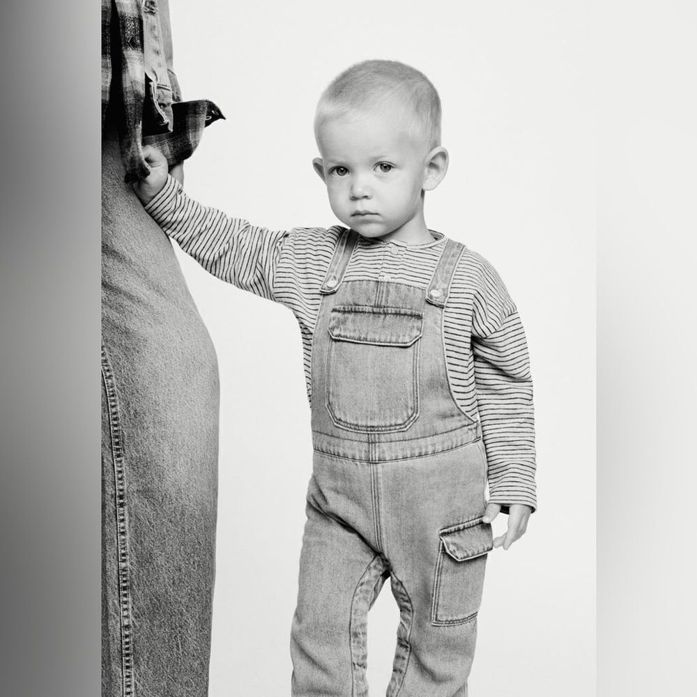 Zara Denim Overalls Jean 9-12‎ months NWT